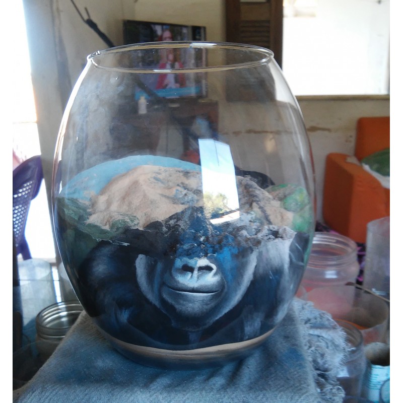 40 Zandschildering Gorilla - Afbeelding 3